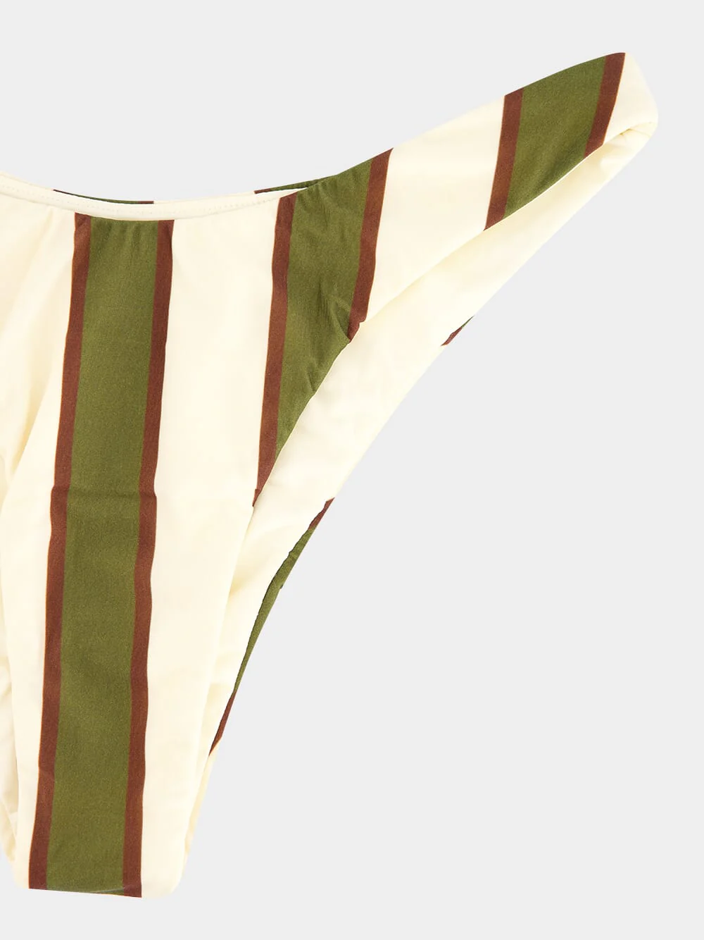 Olive Stripes Basic Thin Bikini Bottom - Image 3