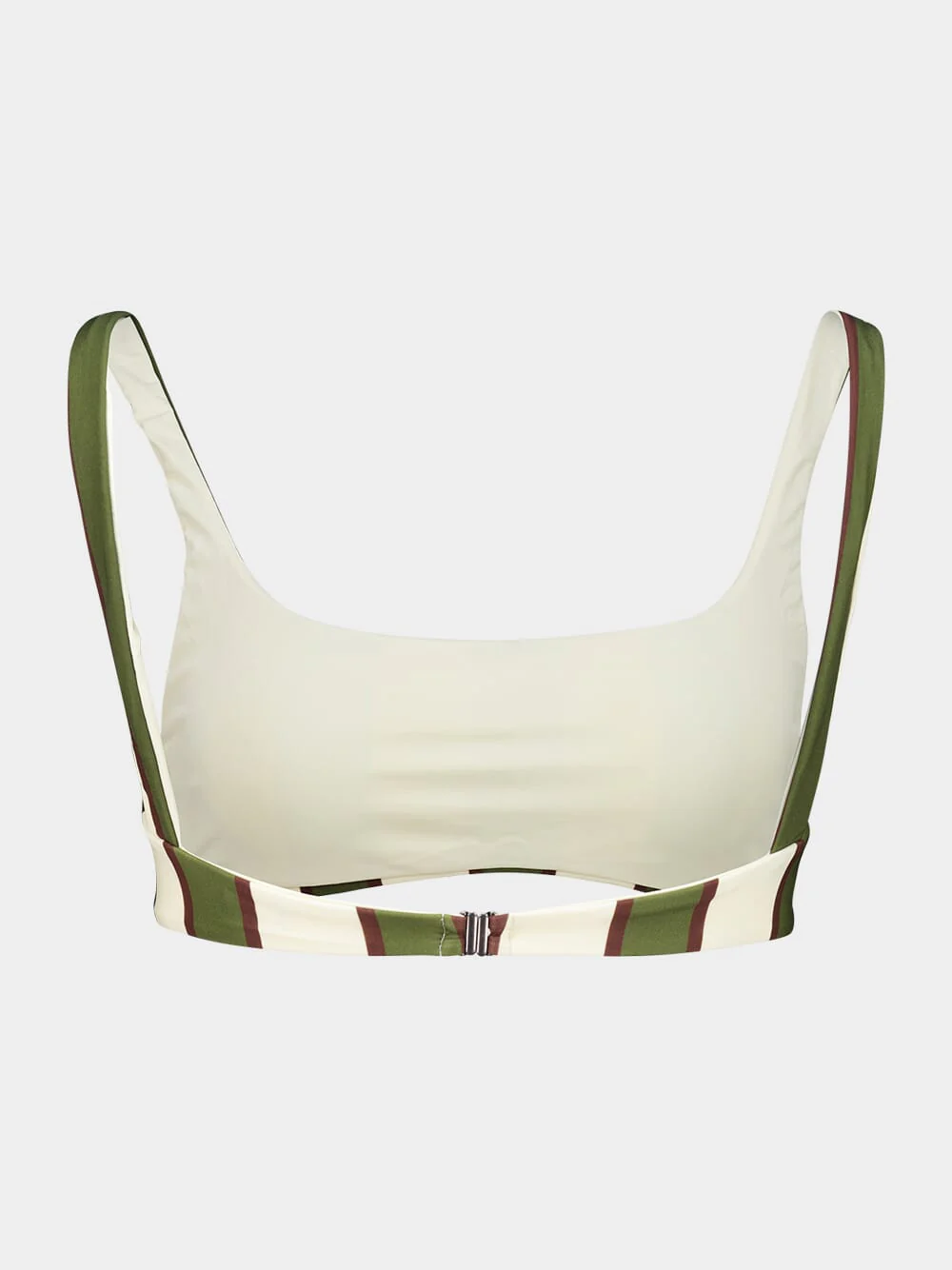 Olive Stripes Thidu Bikini Top - Image 2