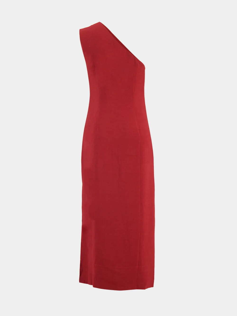 Maria Asymmetric Linen Dress - Image 2
