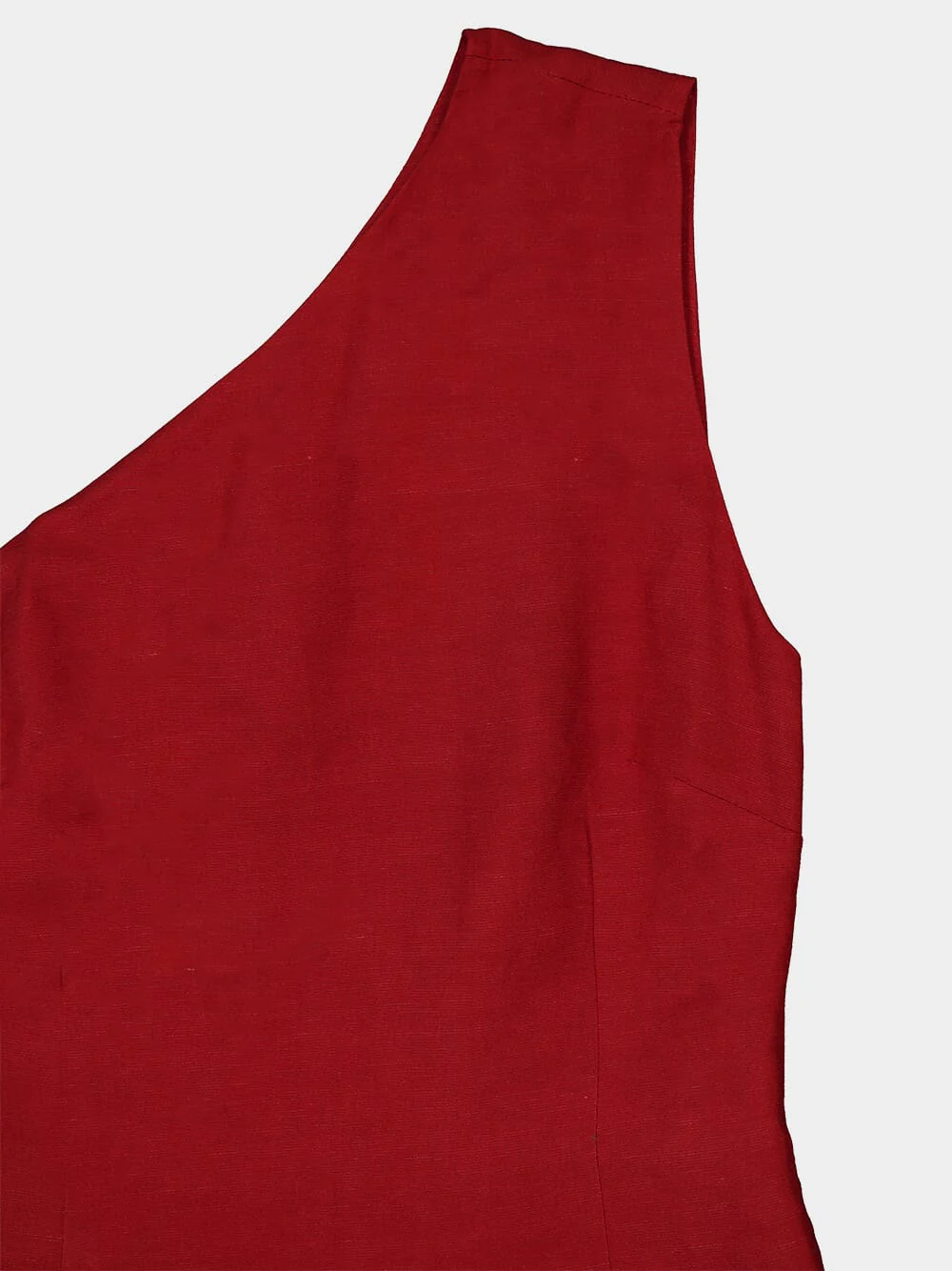 Maria Asymmetric Linen Dress - Image 3