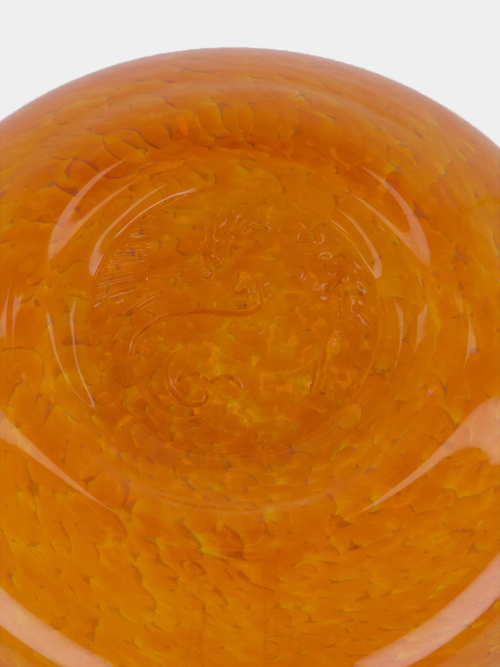 Handblown Avis Yellow Glass Bowl - Image 4