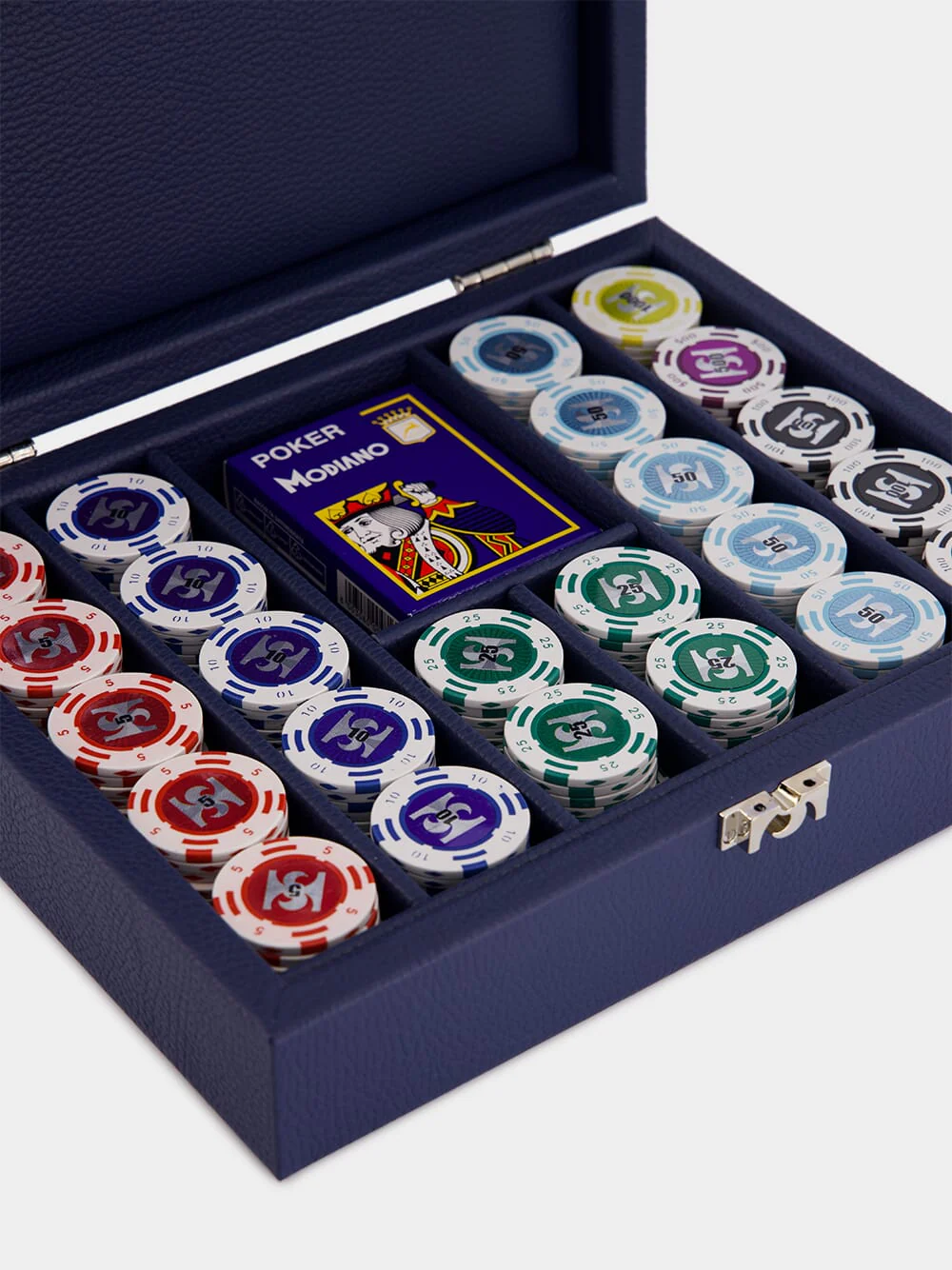 Bleu de France Leather Poker Set - Image 3