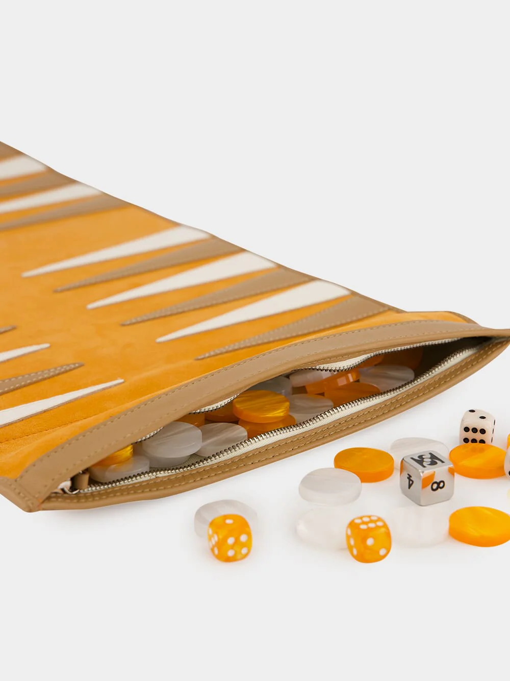 Orange Travel Backgammon Set - Image 3