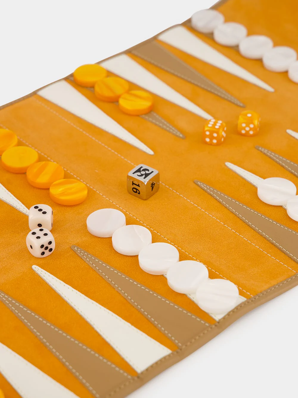 Orange Travel Backgammon Set - Image 4