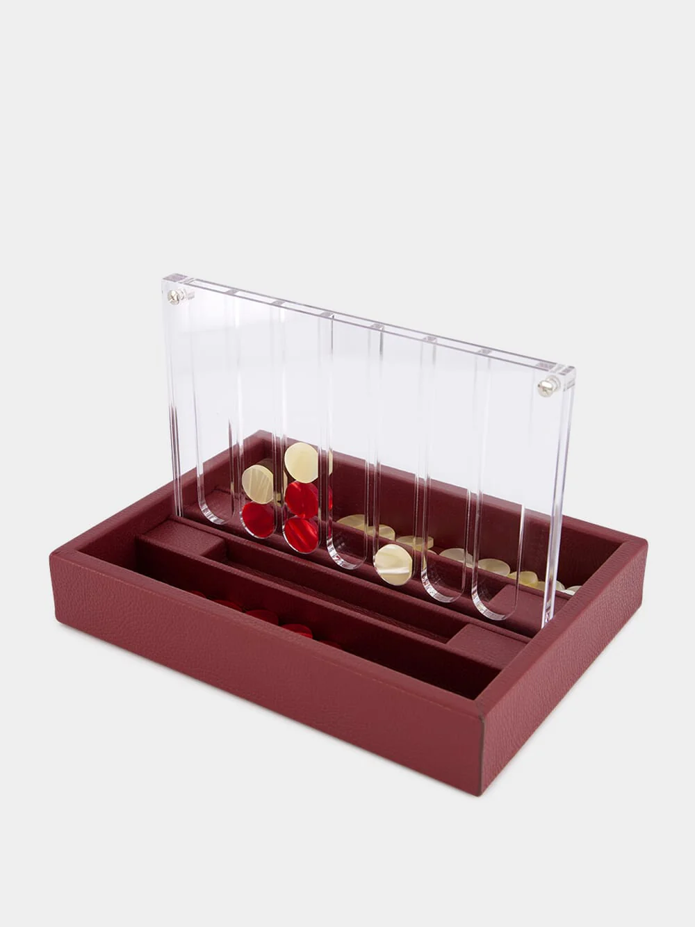 Bordeaux Leather Connect 4 Game