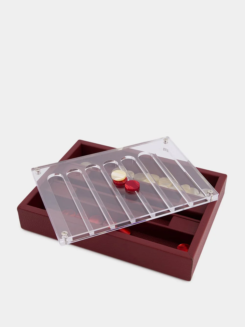 Bordeaux Leather Connect 4 Game - Image 3