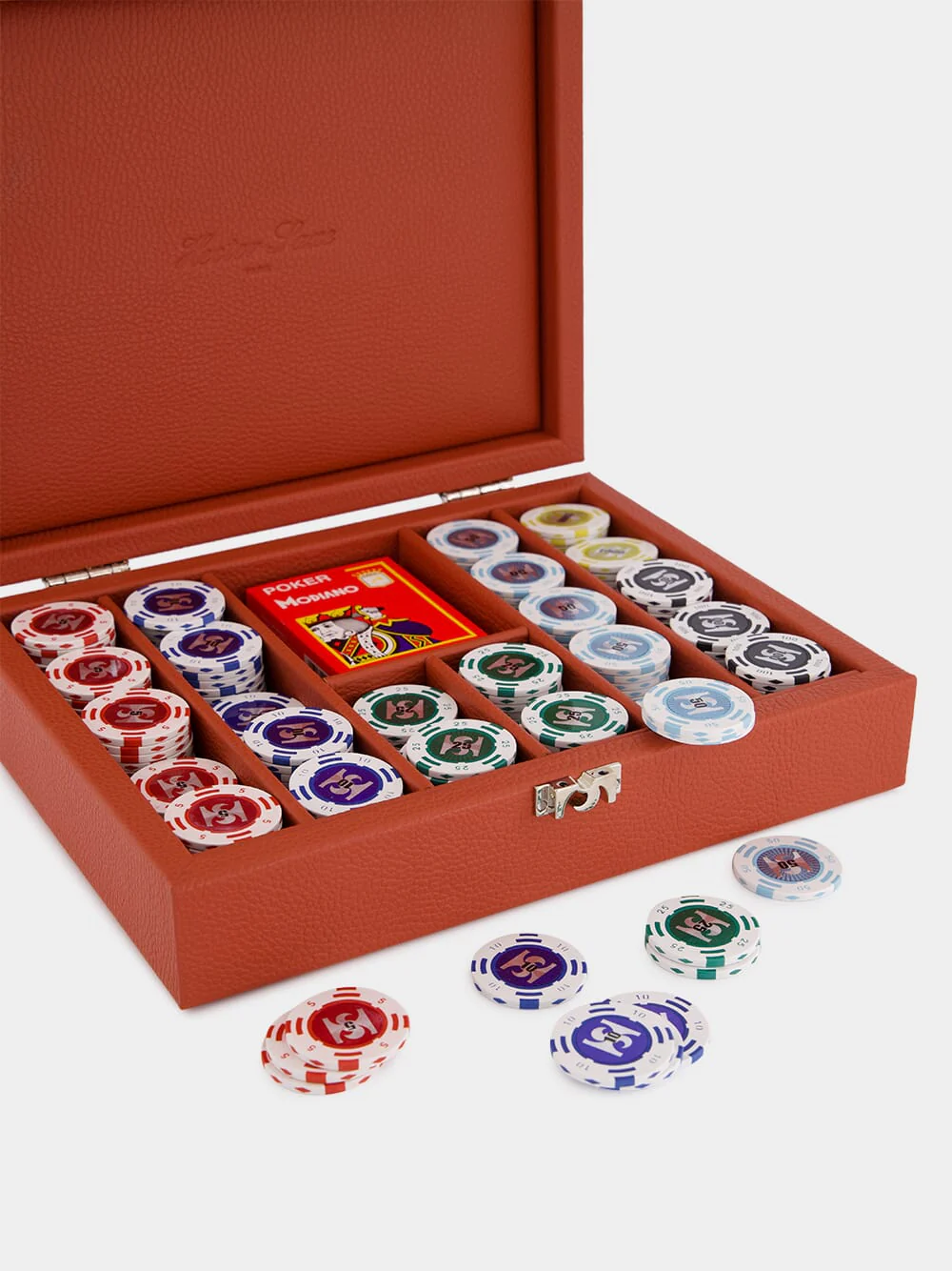 Brick Leather Poker Set - Image 3
