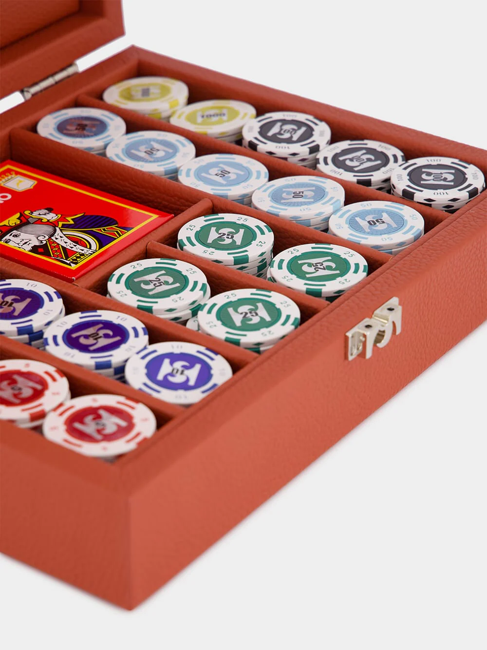 Brick Leather Poker Set - Image 4