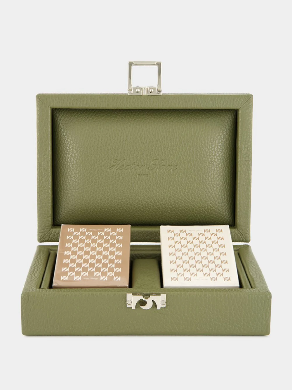 Buffalo Leather Card Set Amande