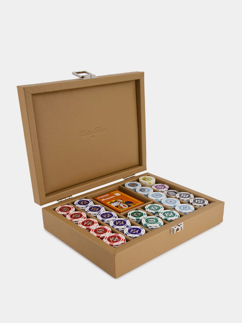 Cognac Leather Poker Set - Image 2