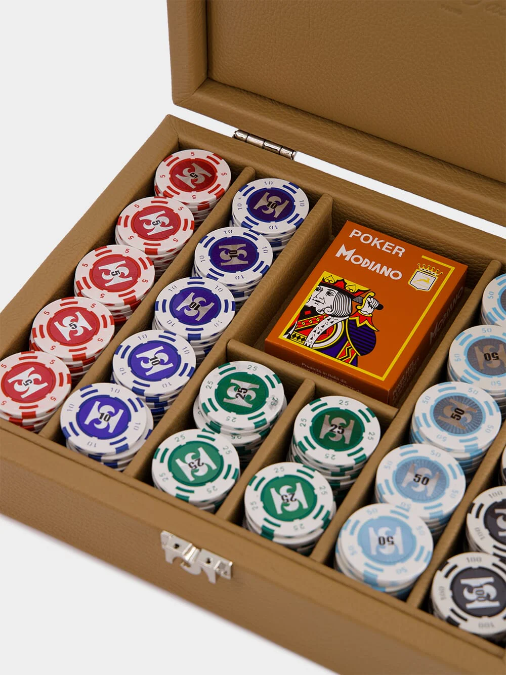 Cognac Leather Poker Set - Image 5