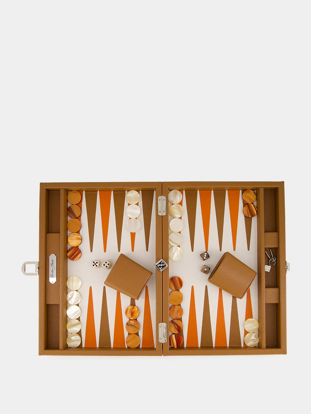 Gold Medium Baptiste Backgammon Set - Image 2