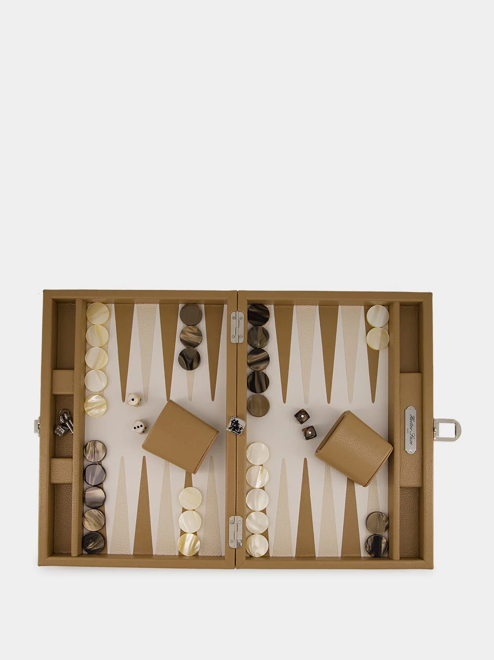Cognac Medium Baptiste Backgammon Set - Image 2