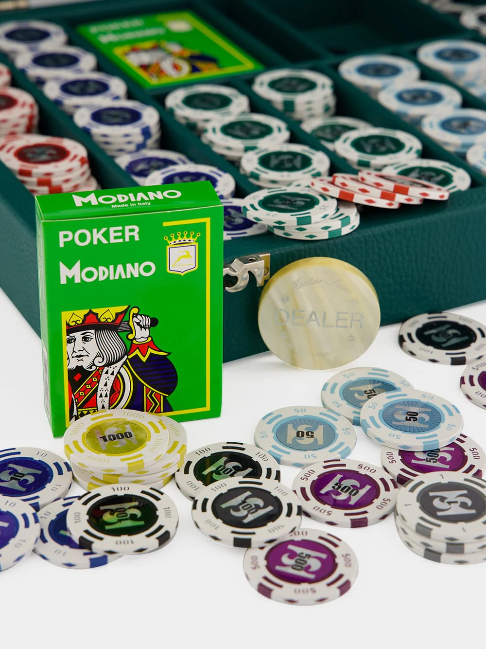 Avocado Grained Poker Set 440 Chips - Image 3