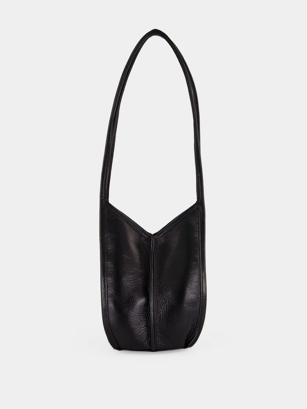 Black Calella Bucket Leather Bag - Image 2
