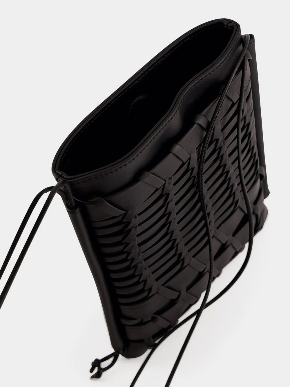 Black Trena Flat Square Crossbody Bag - Image 6