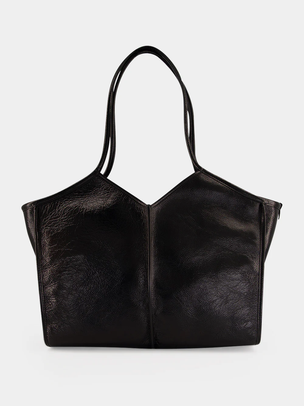 Black Calella Squared Medium Tote Bag