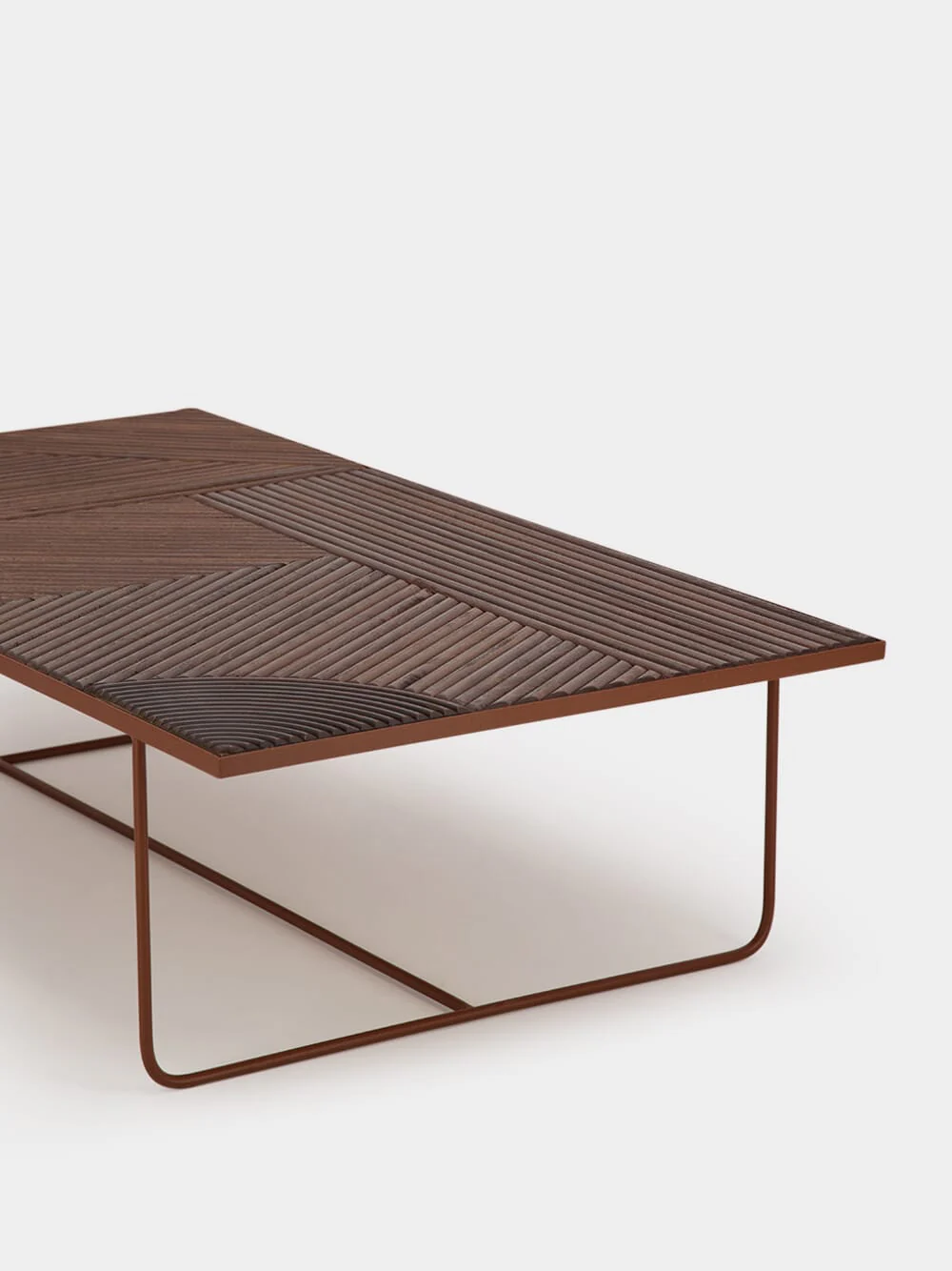 Paloma Brown Rectangular Coffee Table - Image 4