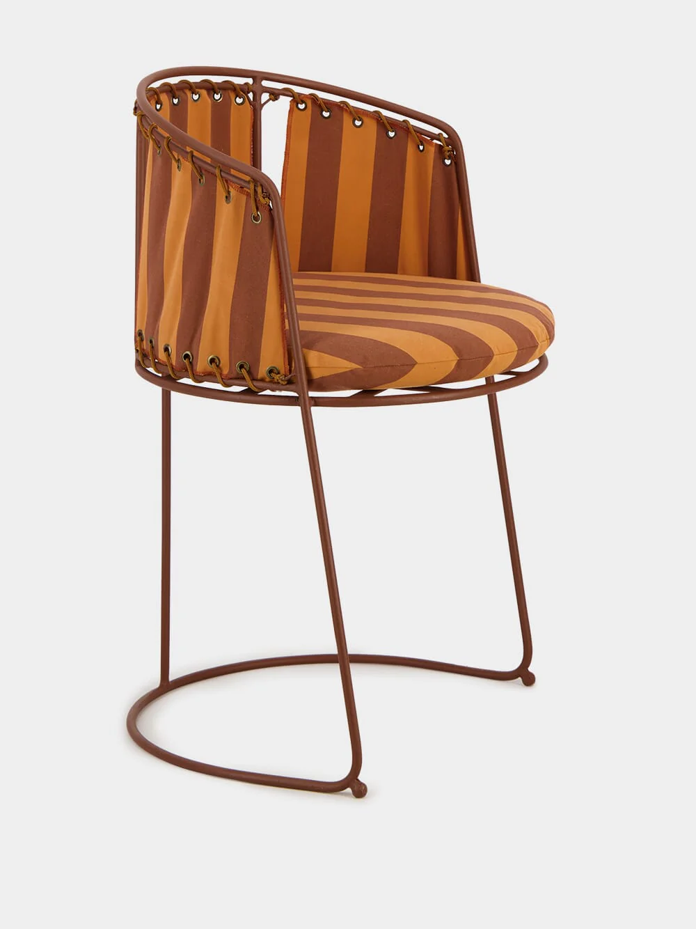 Brick Palmer Striped Chair - Image 3