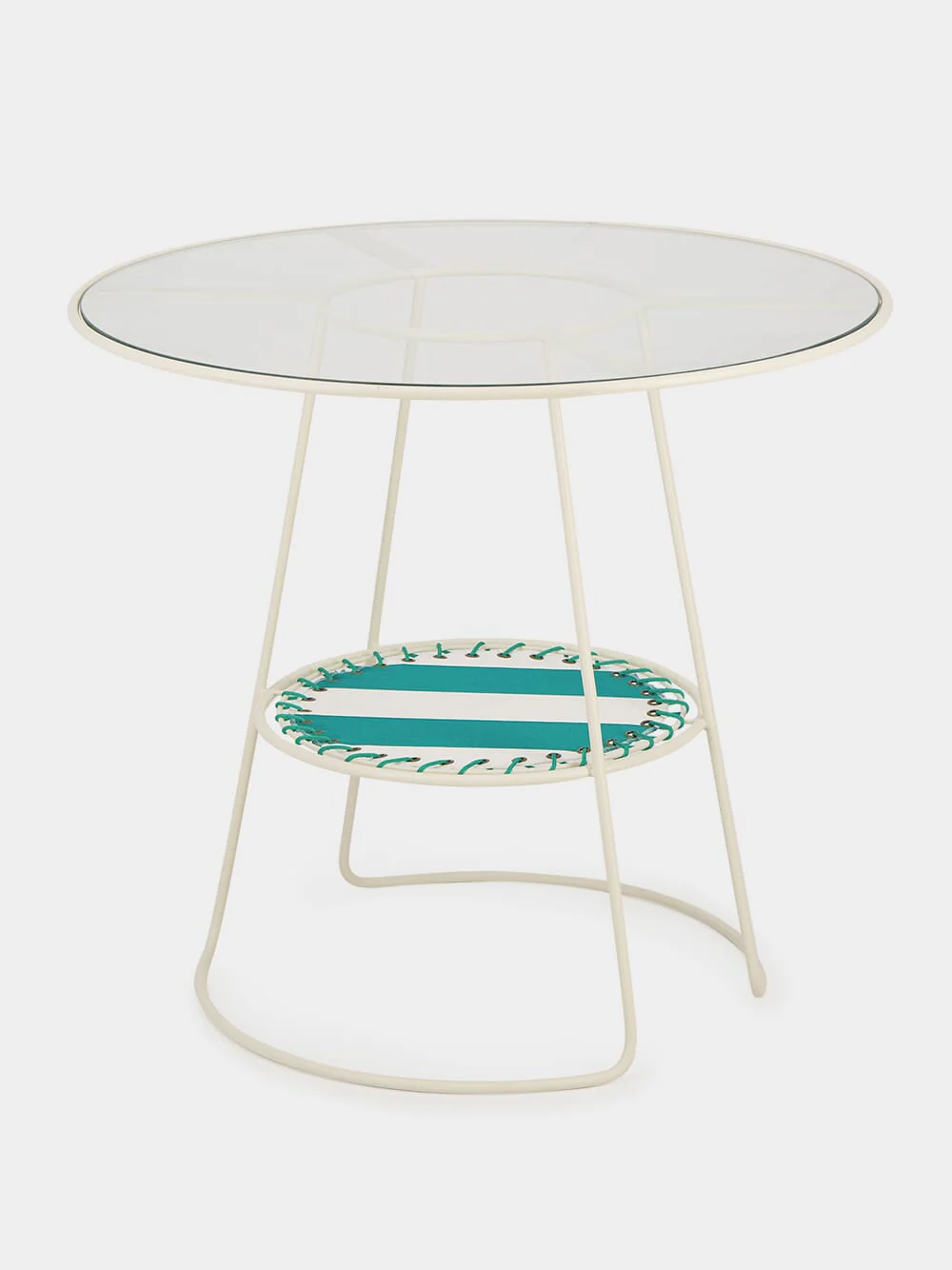 Green Palmer Striped Table - Image 2