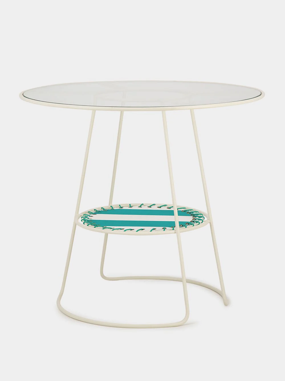 Green Palmer Striped Table - Image 3