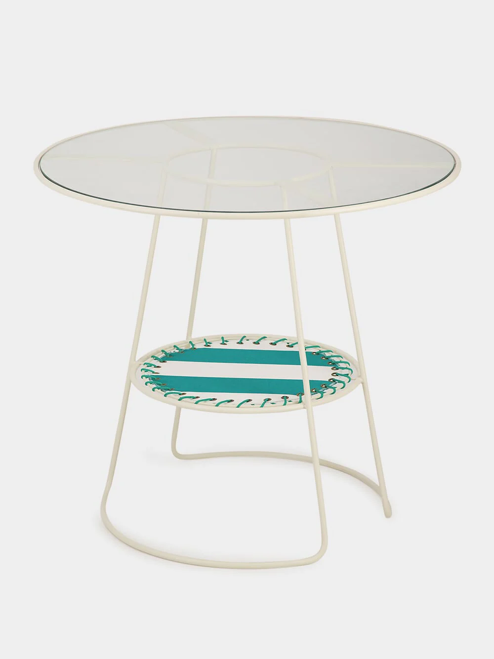 Green Palmer Striped Table - Image 4