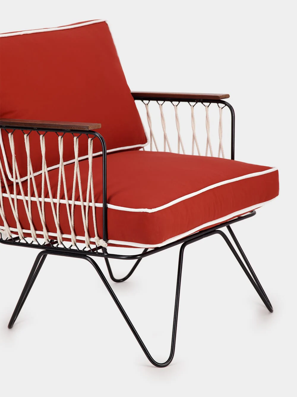 Terracotta Outdoor Croisette Armchair - Image 4