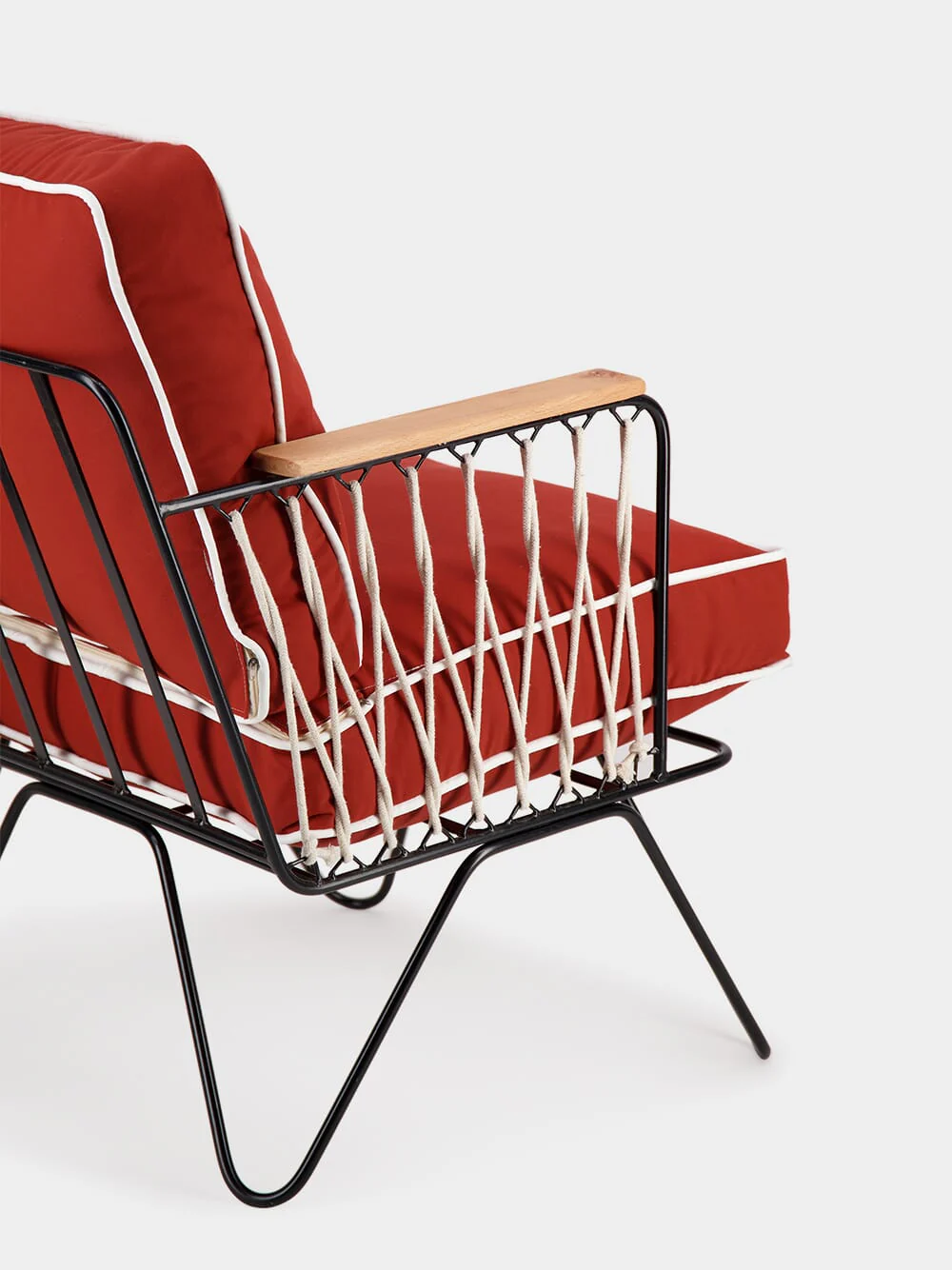 Terracotta Outdoor Croisette Sunbrella Armchair - Image 4