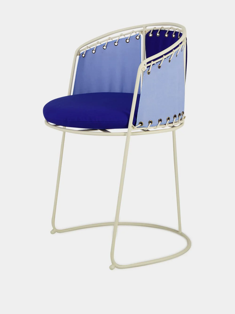 Ocean Blue Outdoor Chair with Canvas - Image 3