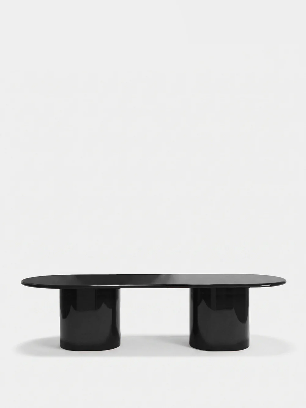 Amendoeira Black Lacquered Wood Large Dining Table
