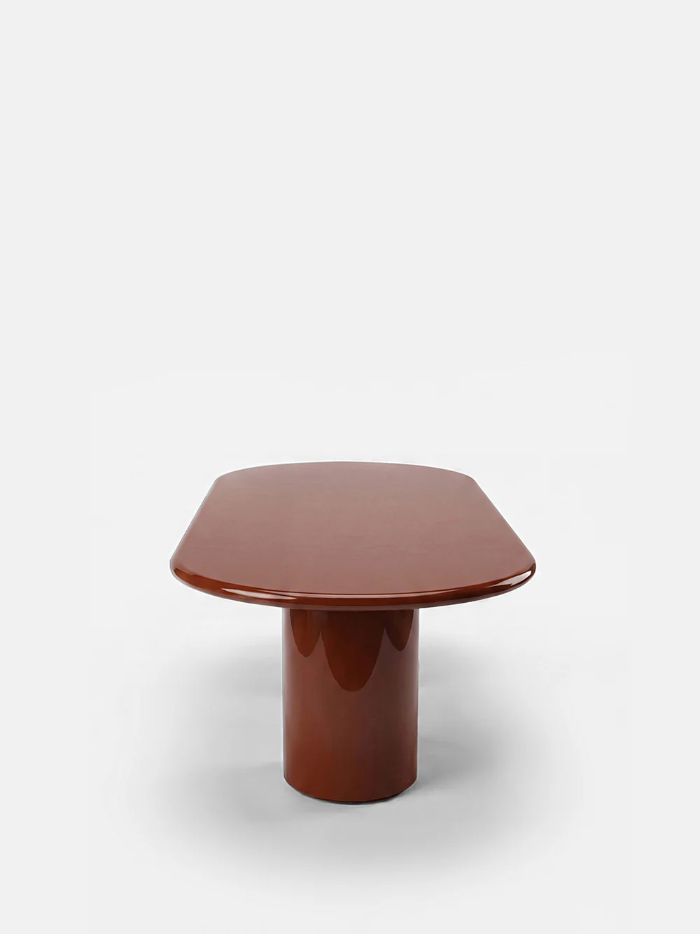 Amendoeira Brick Lacquered Wood Dining Table - Image 3