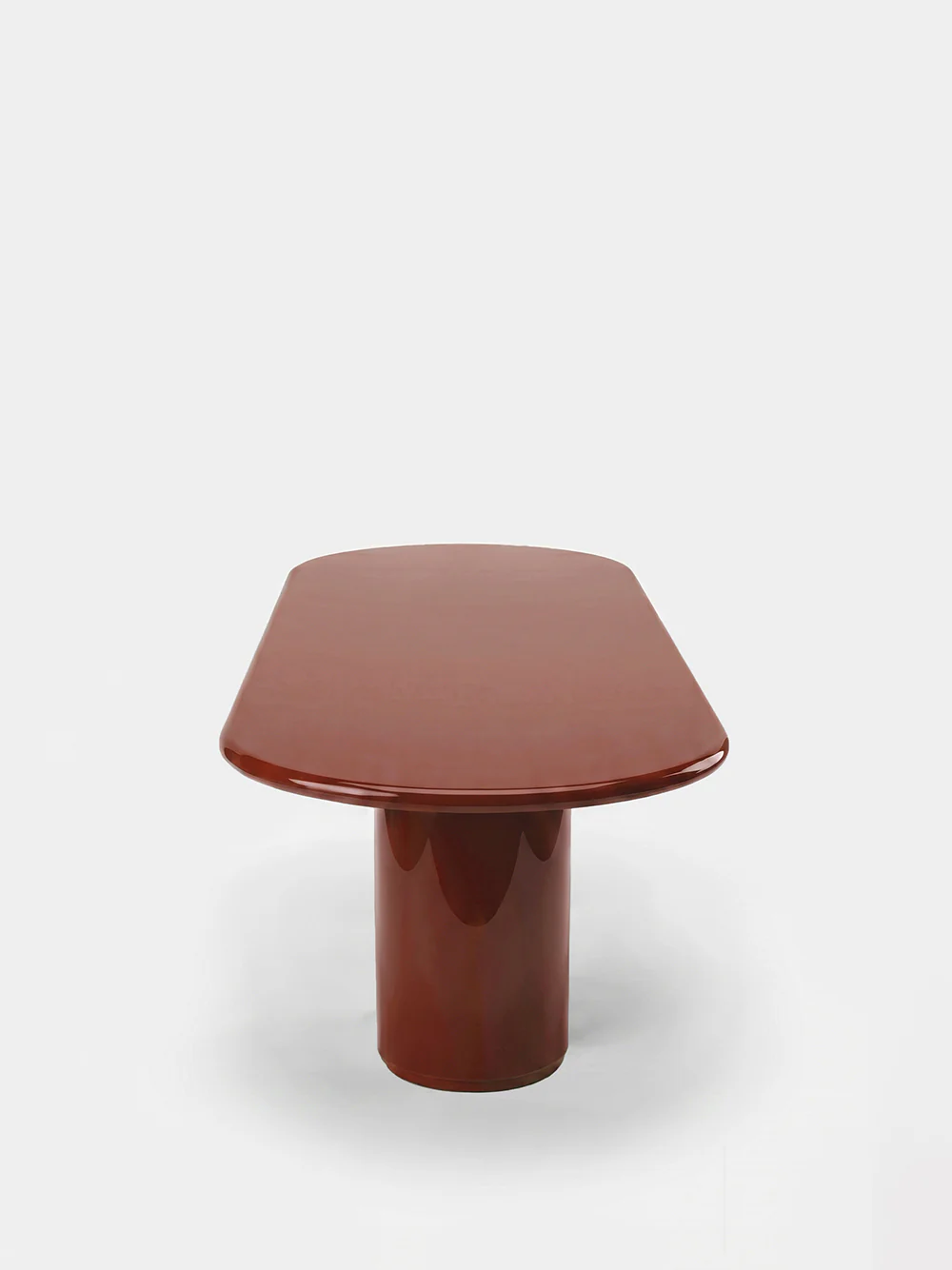 Amendoeira Brick Lacquered Wood Large Dining Table - Image 3