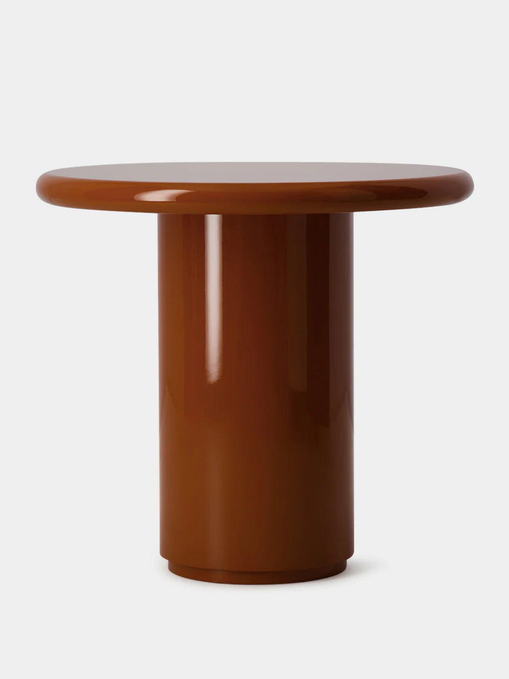 Amendoeira Brick Lacquered Wood Side Table - Image 2