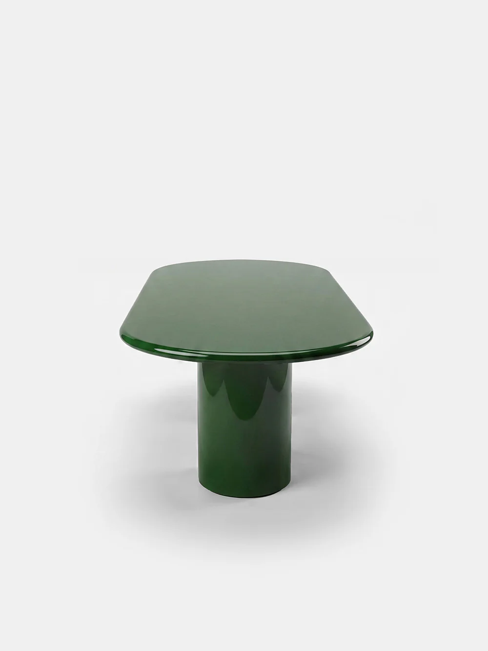 Amendoeira Green Lacquered Wood Dining Table - Image 3