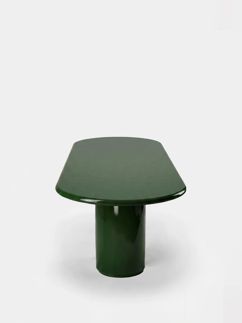 Amendoeira Green Lacquered Wood Large Dining Table - Image 3