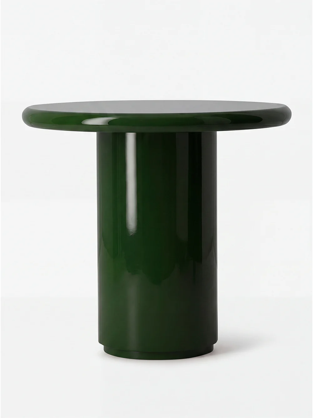 Amendoeira Green Lacquered Wood Side Table - Image 2