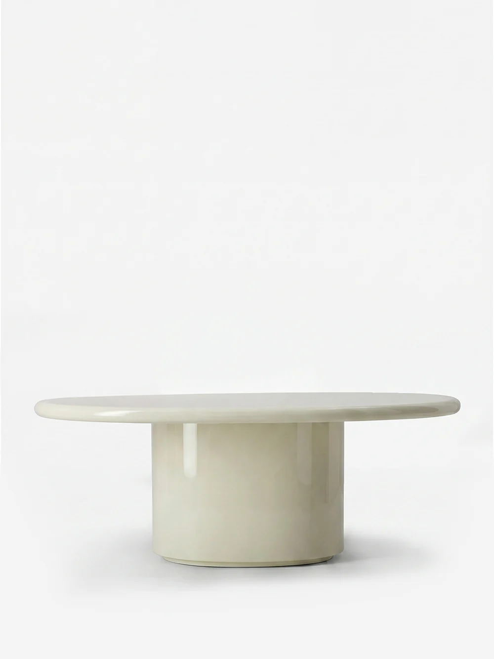Amendoeira Ivory Lacquered Wood Coffee Table - Image 2