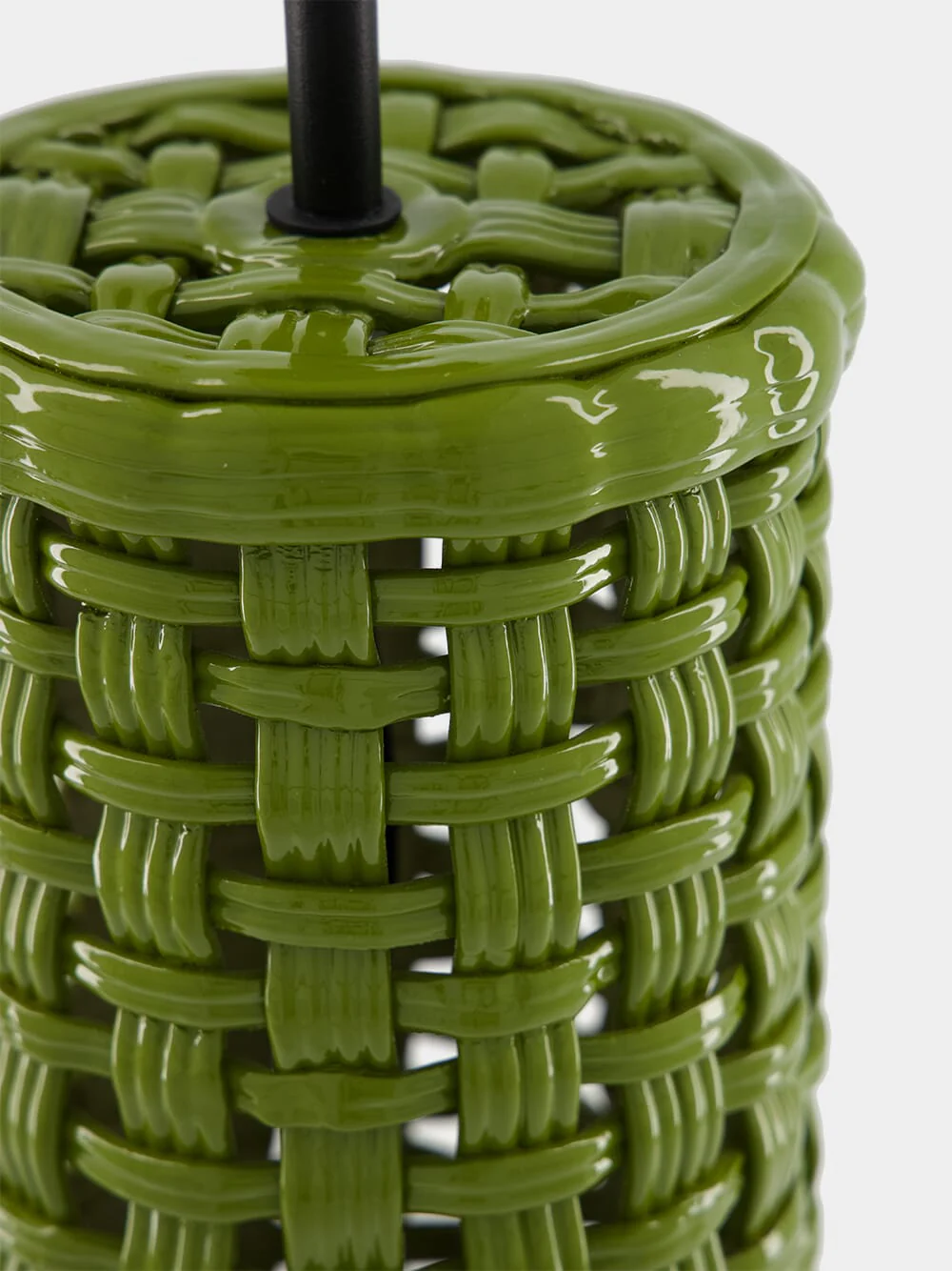 Cesta Green Ceramic Lamp Base - Image 3