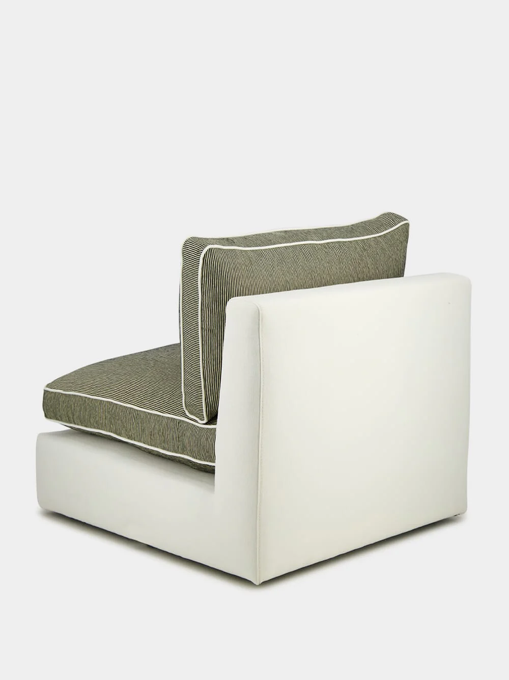 Dinis Ivory Linen Central Module Sofa - Image 3