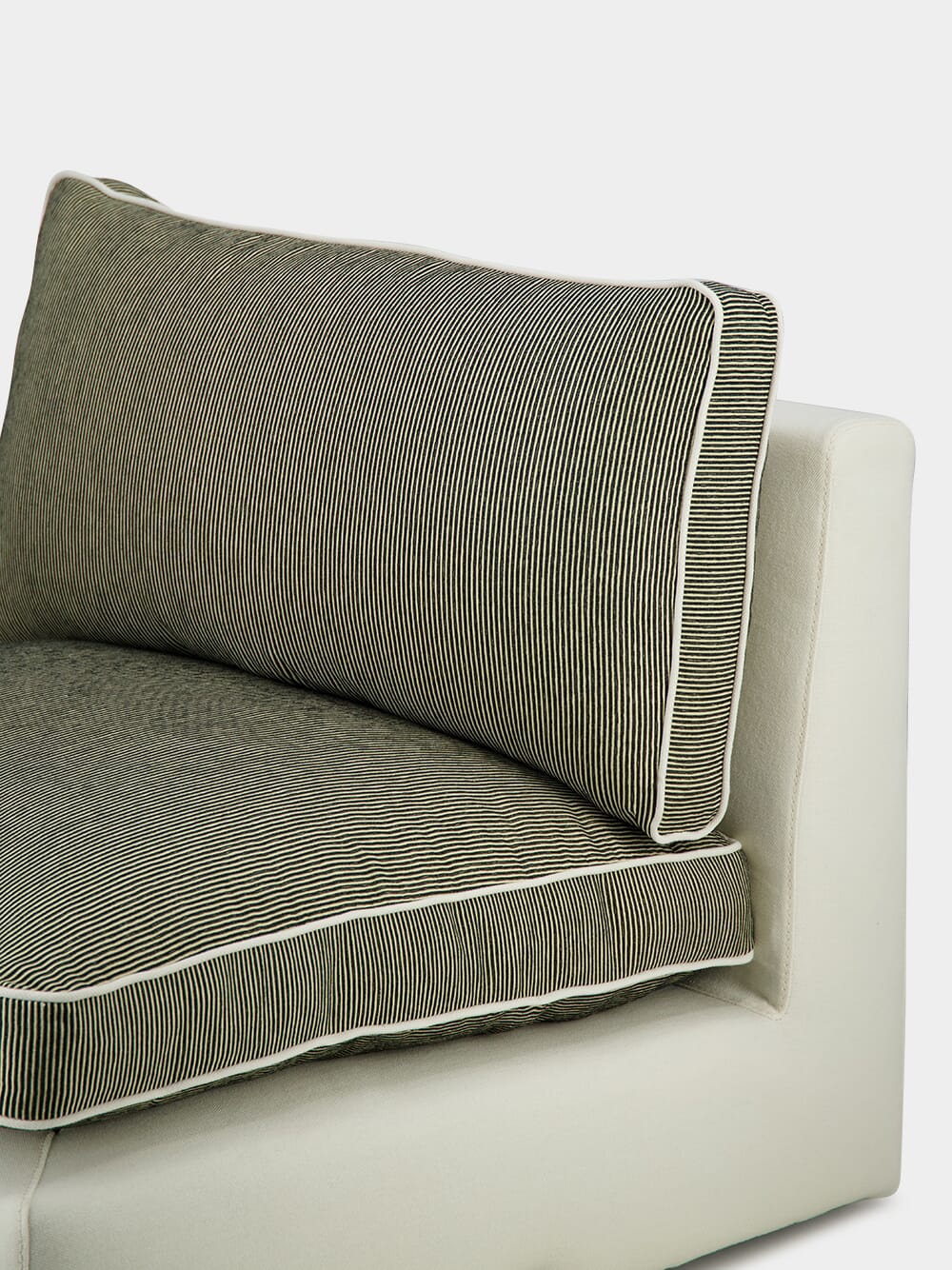 Dinis Ivory Linen Central Module Sofa - Image 4