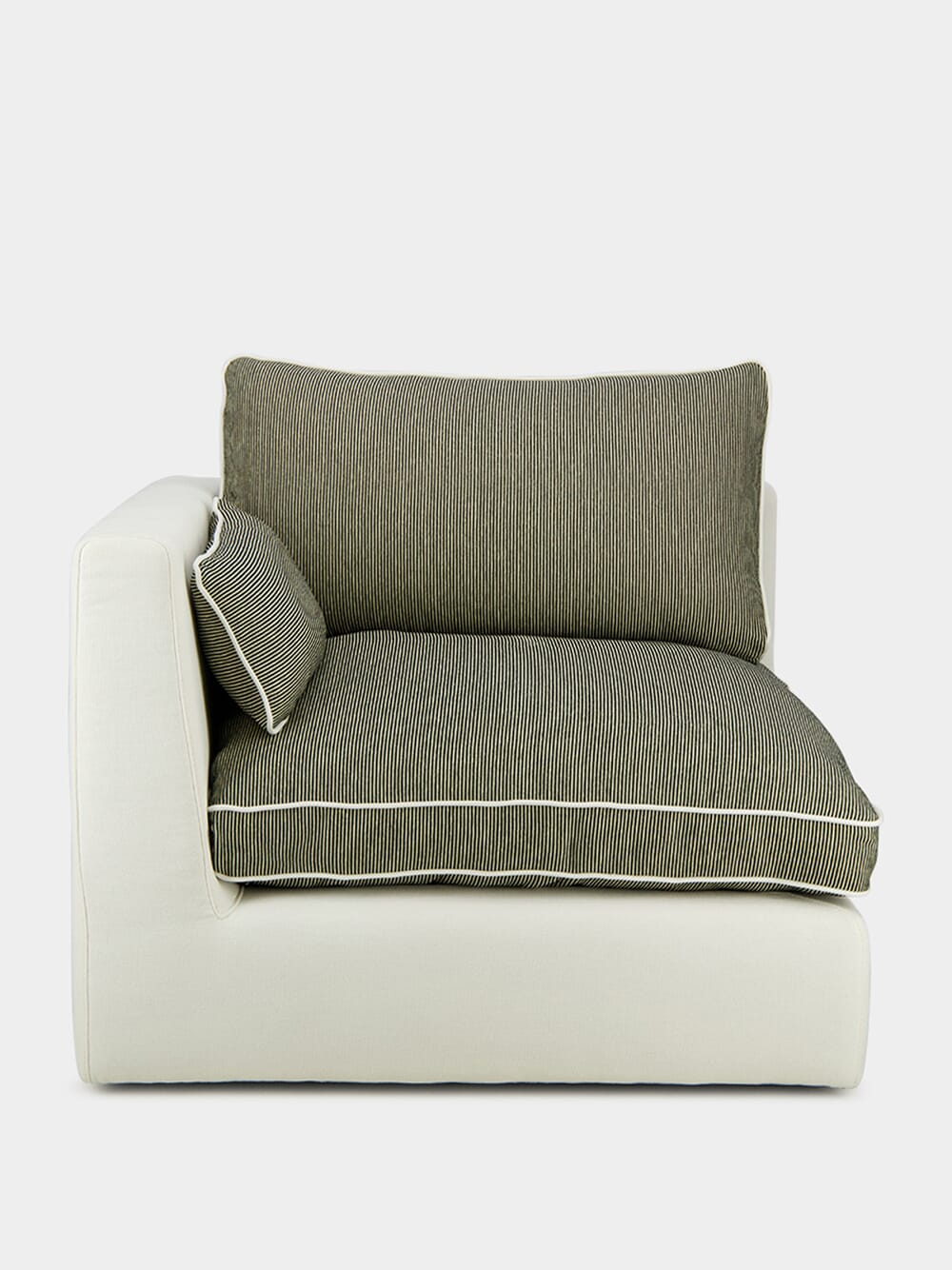 Dinis Ivory Linen Left Arm Module Sofa - Image 2