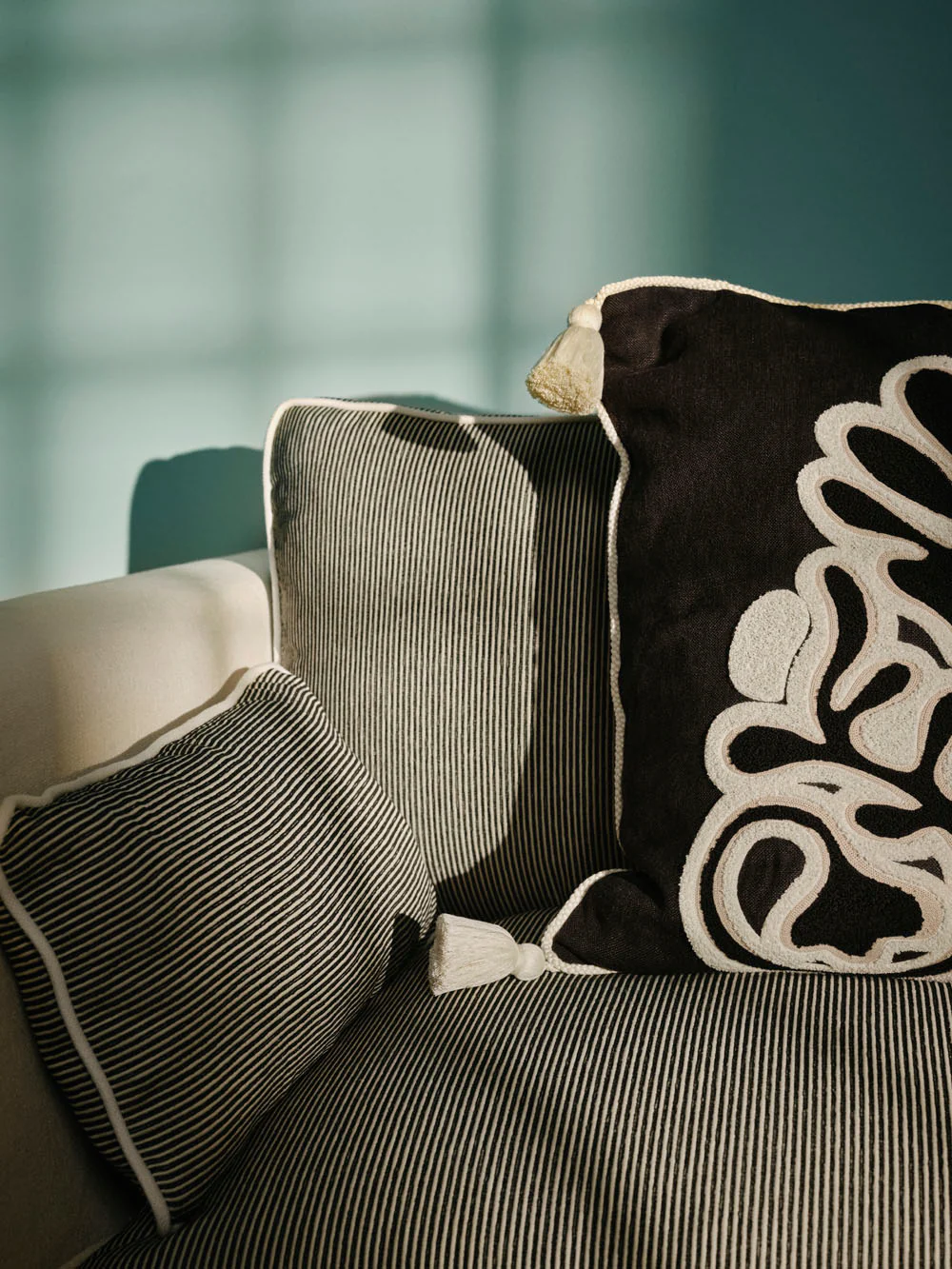 Dinis Ivory Linen Left Arm Module Sofa - Image 3