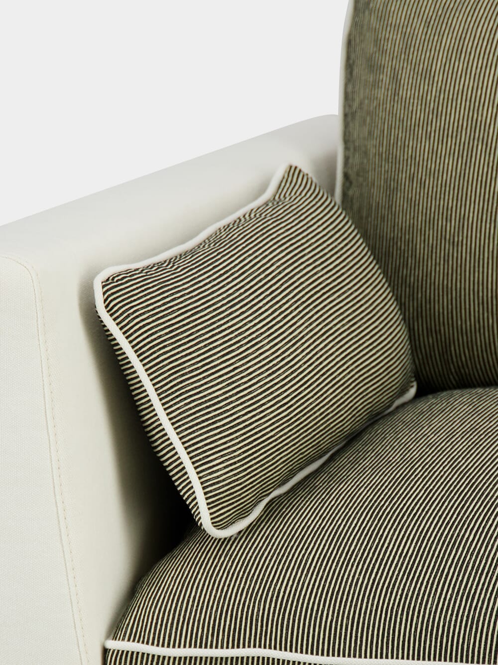 Dinis Ivory Linen Left Arm Module Sofa - Image 7