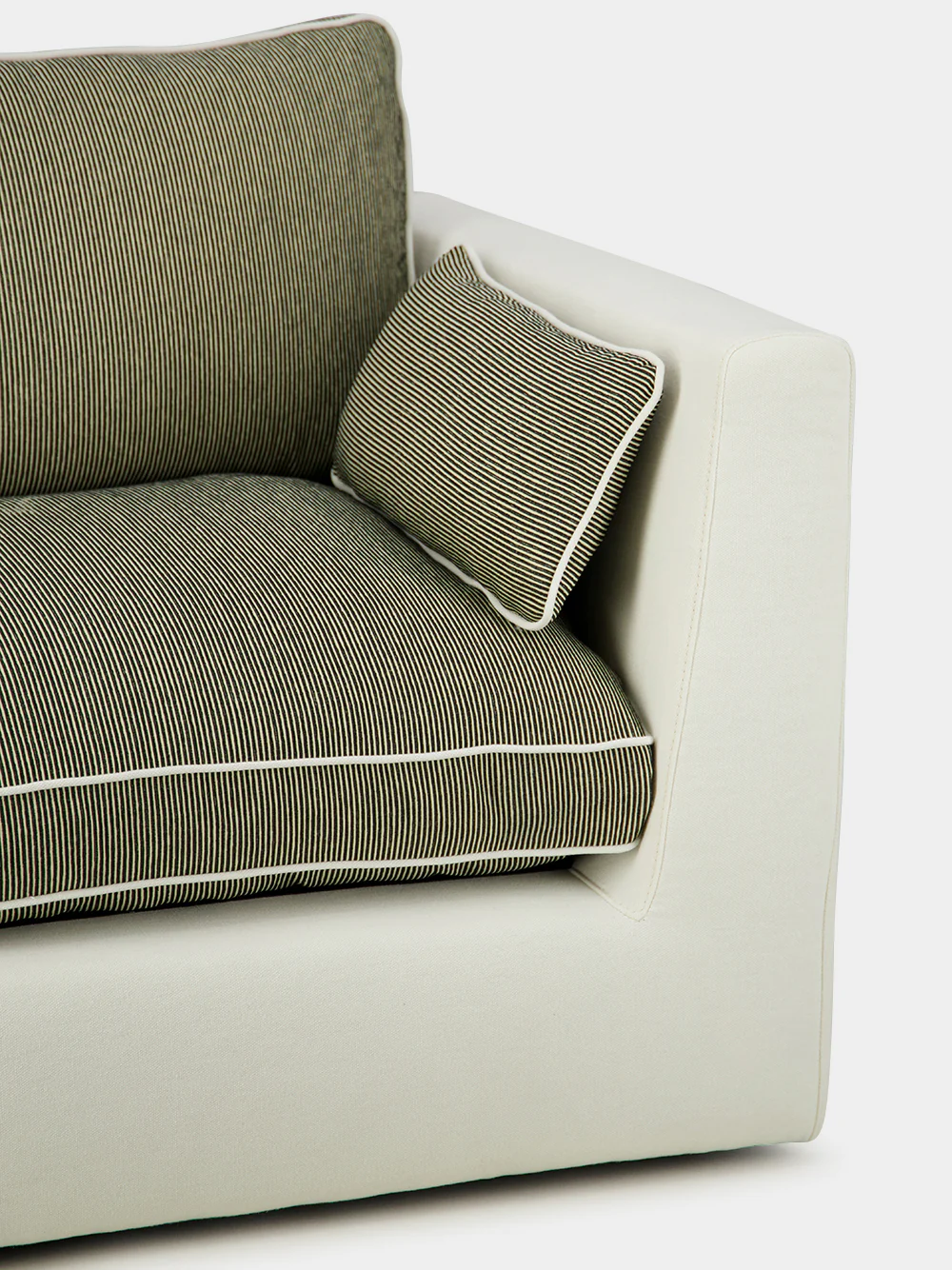 Dinis Ivory Linen Right Arm Module Sofa - Image 4