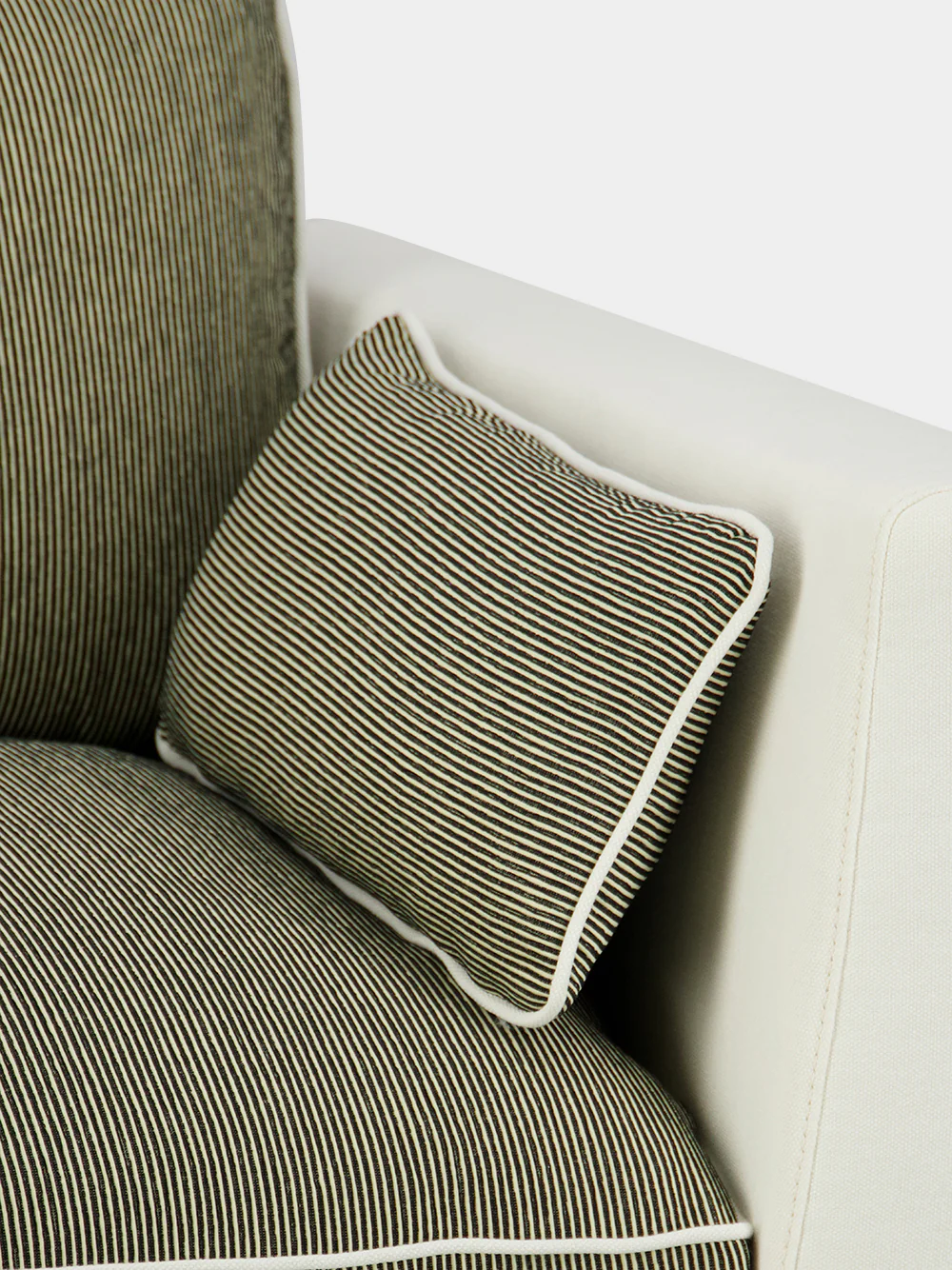 Dinis Ivory Linen Right Arm Module Sofa - Image 5