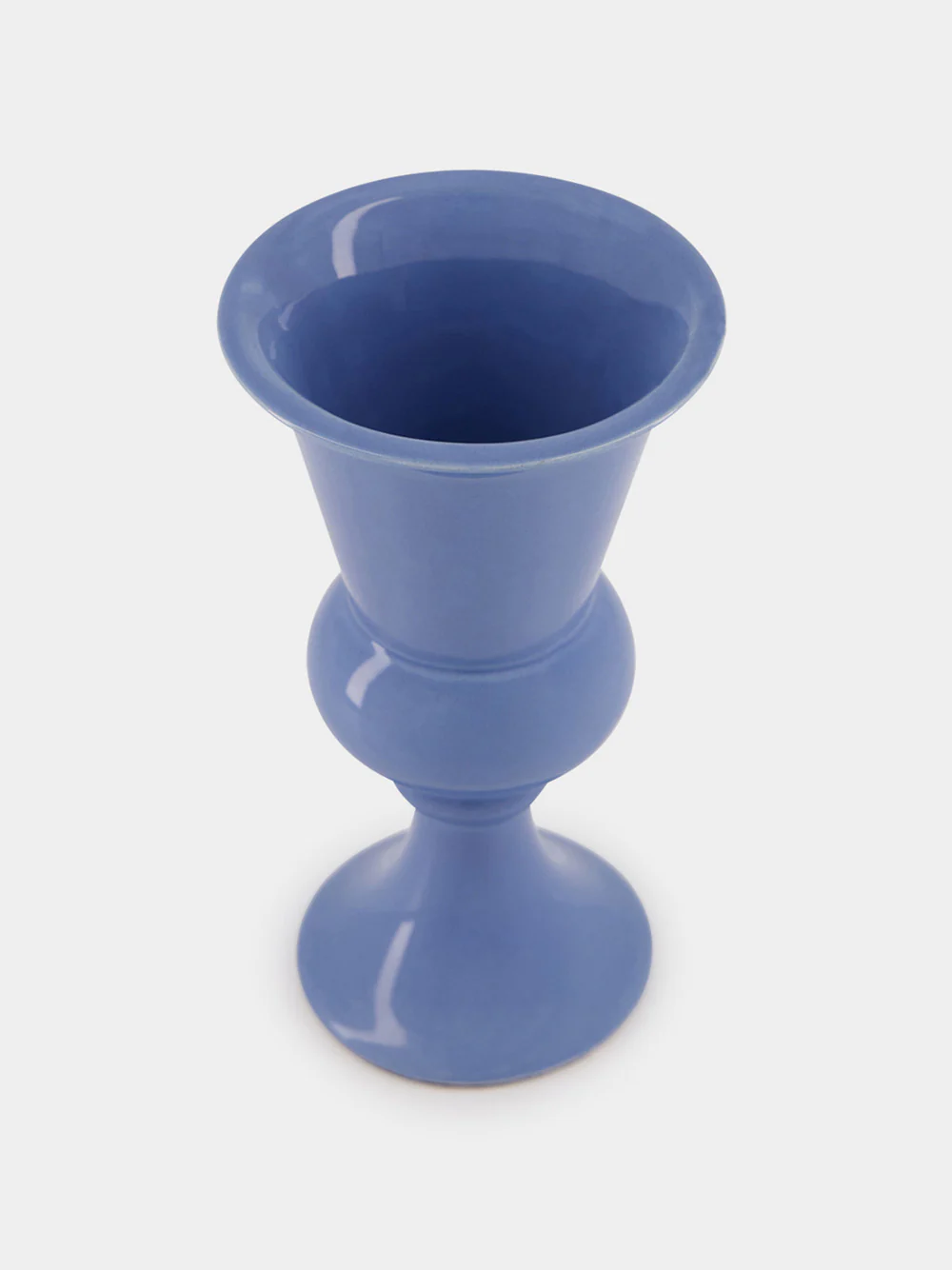 Florbela Blue Ceramic Medium Vase - Image 2