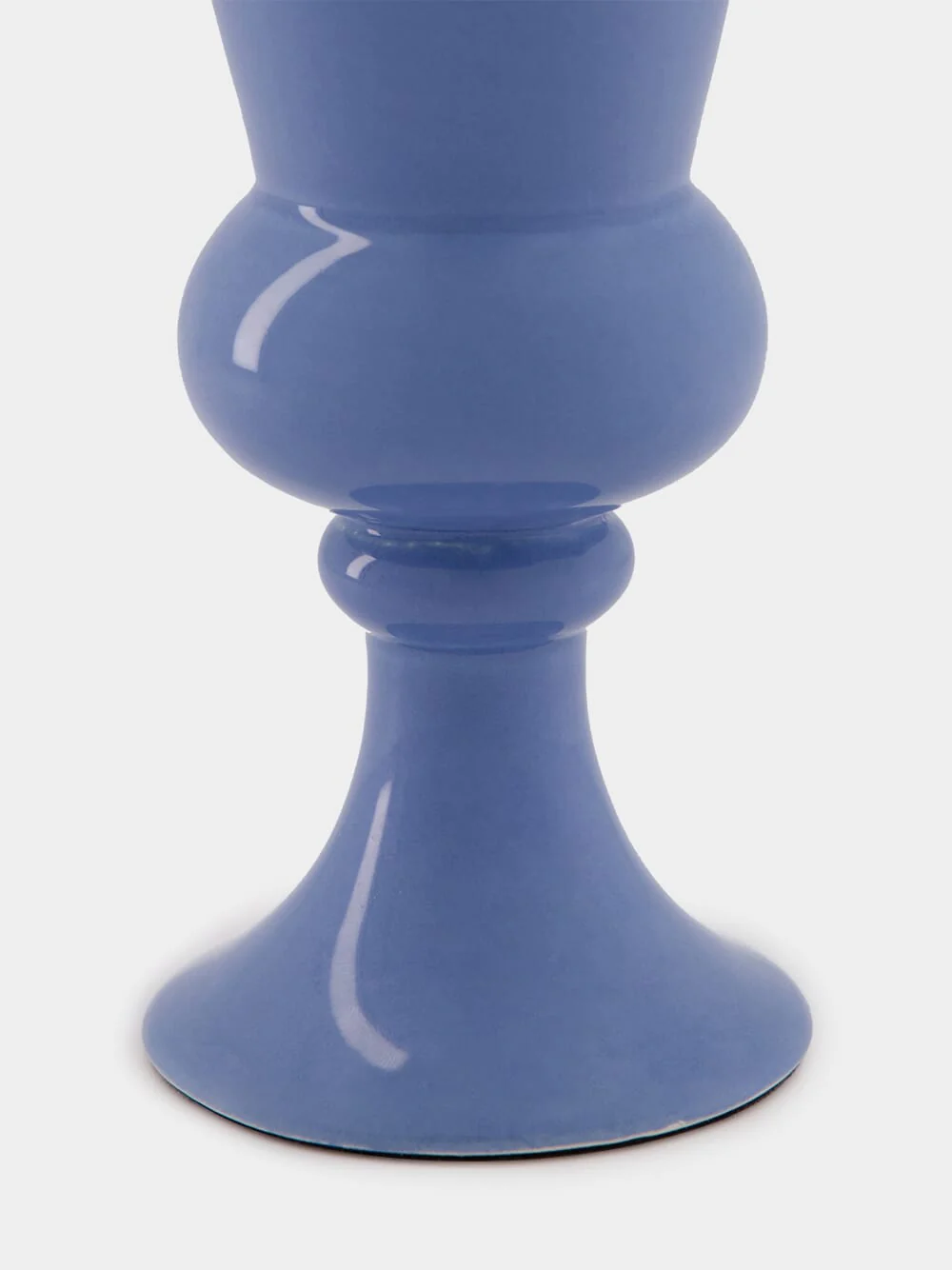 Florbela Blue Ceramic Medium Vase - Image 3