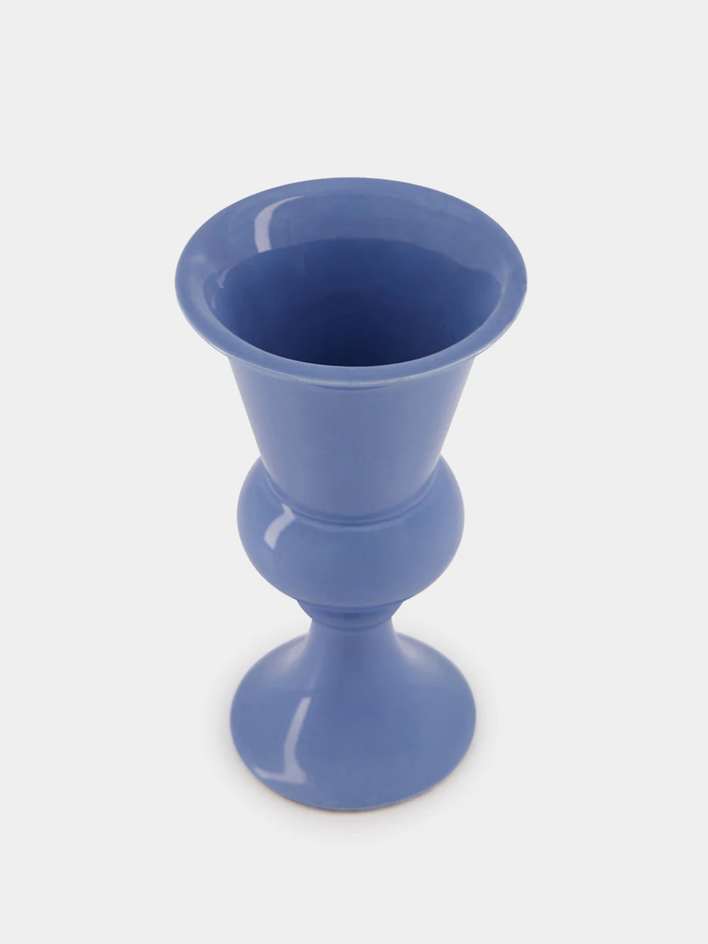 Florbela Blue Ceramic Small Vase - Image 2