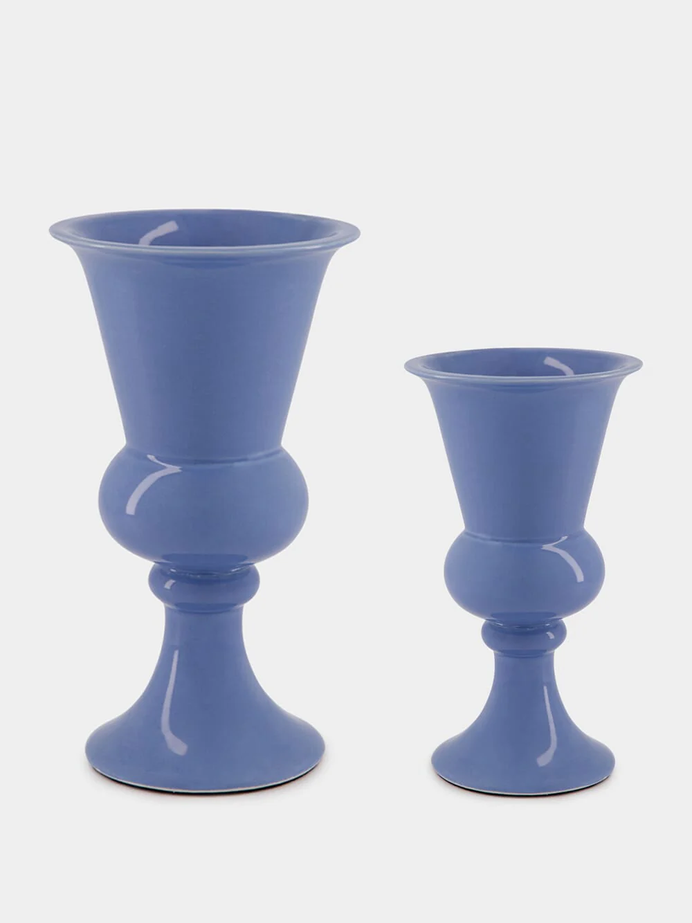Florbela Blue Ceramic Small Vase - Image 4