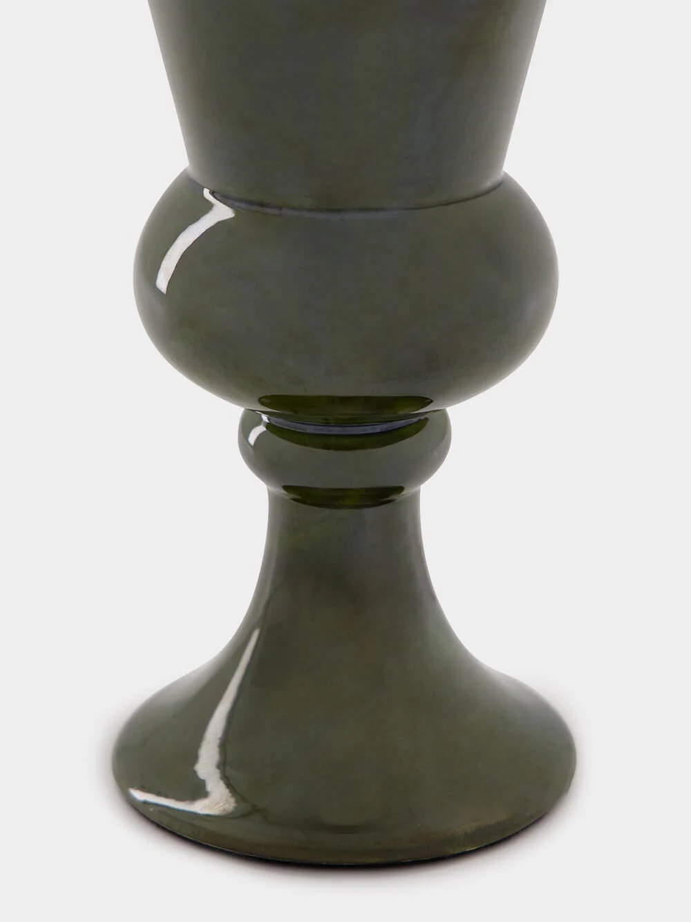 Florbela Green Ceramic Small Vase - Image 3